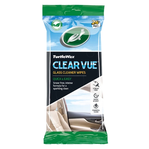 Turtle Wax Clear Vue Glass Cleaner Wipes 24 Pack 103302