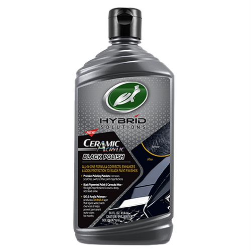 Turtle Wax Hybrid Solutions Ceramic Black Polish And Wax - 414mL 53448