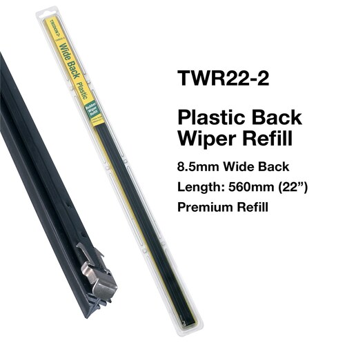 Tridon Wide Back Wiper Blade Refills (Pair) - 22In 2PC 560mm (22") TWR22-2