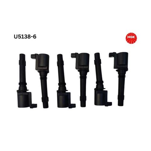 NGK 6 x Ignition Coil U5138-6