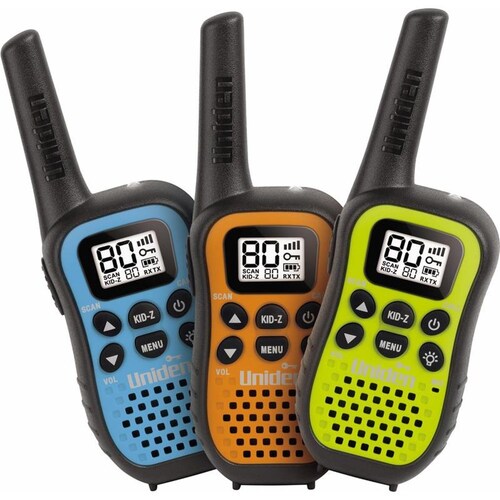 Uniden Compact Uhf Handheld Radios With Kid Zone 3 Pack UH45-3