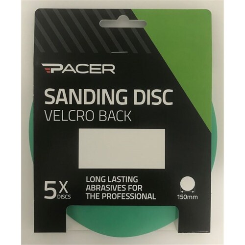 Pacer 150Mm 6H 400G Sanding Discs - 5 Pack 5PK V66400-5