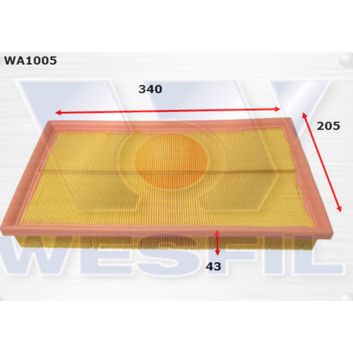 Wesfil Cooper Air Filter - Wa1005 A1440