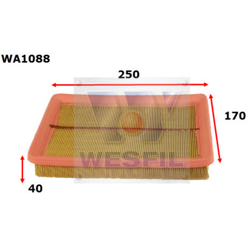 Wesfil Cooper Air Filter Wa1088 A1446