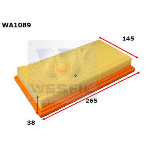 Wesfil Cooper Air Filter Wa1089 A1451