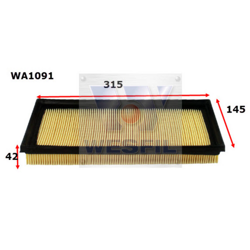 Wesfil Cooper Air Filter Wa1091 A1453