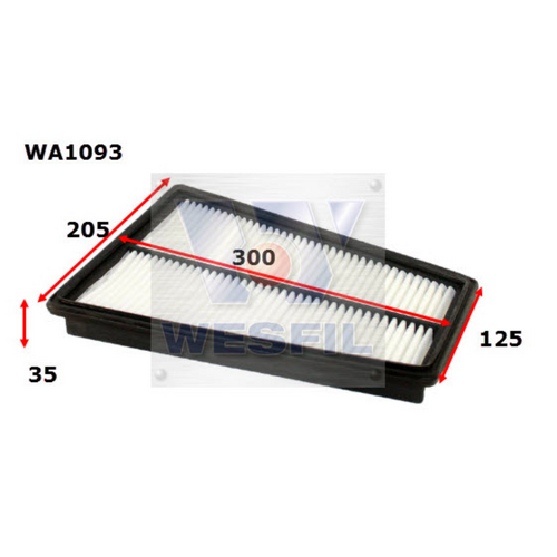 Wesfil Cooper Air Filter Wa1093 A1737