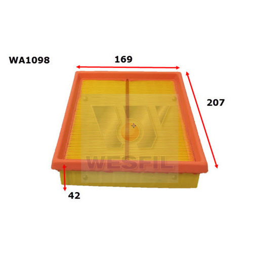 Wesfil Cooper Air Filter Wa1098 A1694