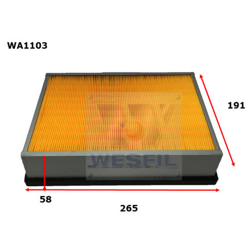 Wesfil Cooper Air Filter Wa1103 A1452