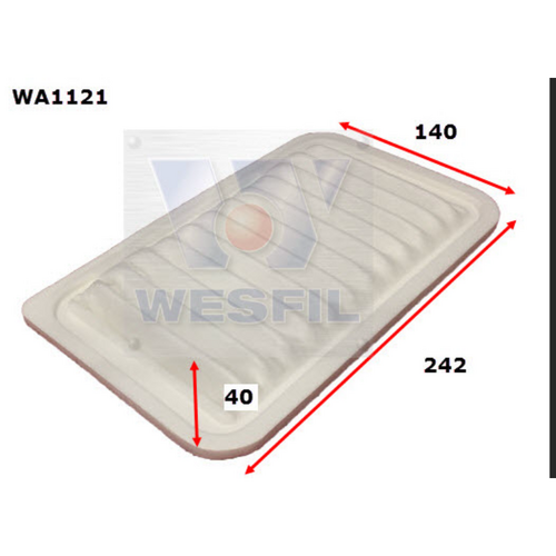 Wesfil Cooper Air Filter Wa1121 A1442