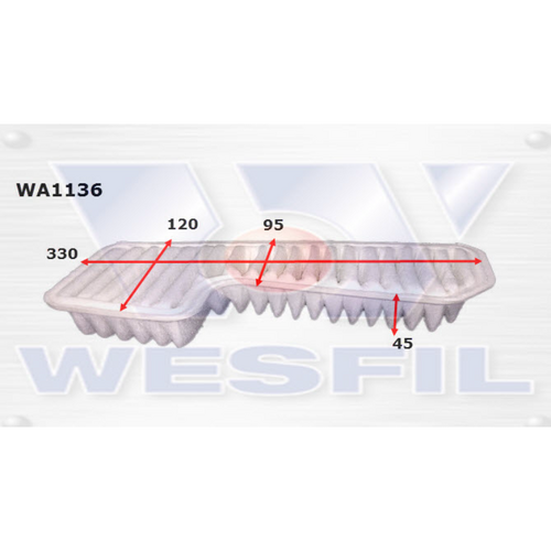 Wesfil Cooper Air Filter Wa1136 A1566