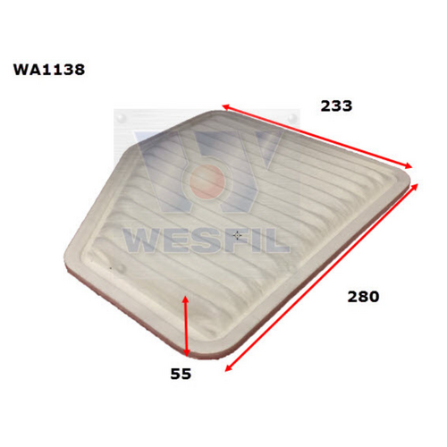 Wesfil Cooper Air Filter Wa1138 A1778