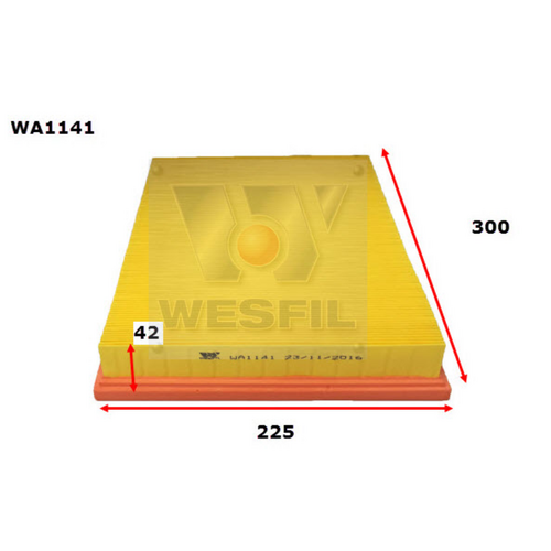 Wesfil Cooper Air Filter Wa1141 A1556