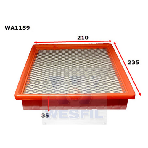 Wesfil Cooper Air Filter Wa1159 A1616/1753