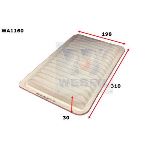 Wesfil Cooper Air Filter Wa1160 A1524