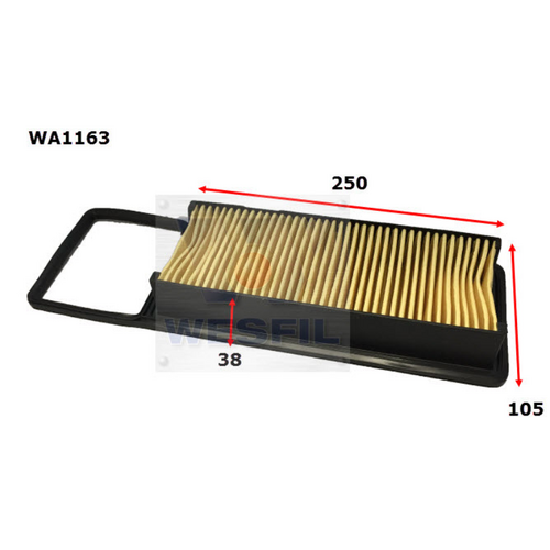 Wesfil Cooper Air Filter WA1163 A1526