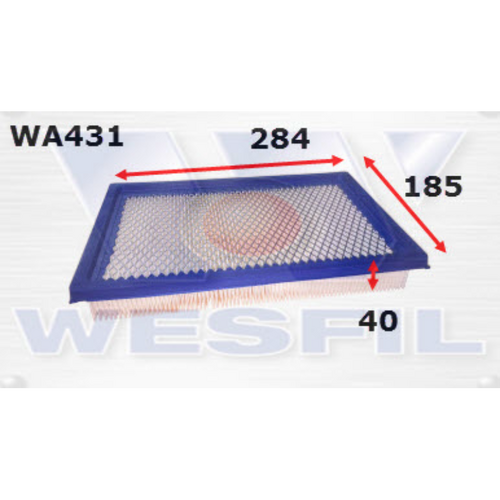 Wesfil Cooper Air Filter Wa431 A431 WA431