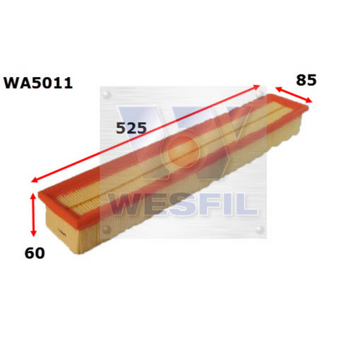 Wesfil Cooper Air Filter Wa5011 A1605