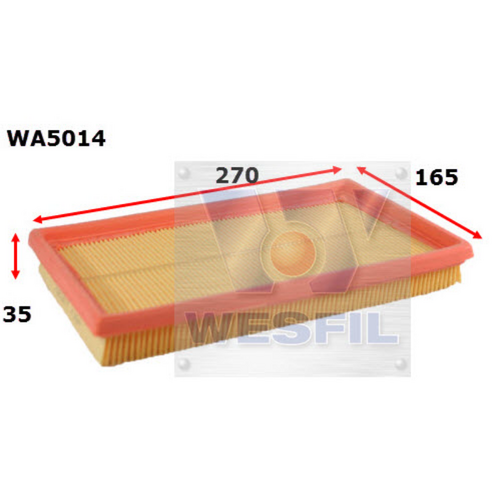 Wesfil Cooper Air Filter Wa5014 A1599