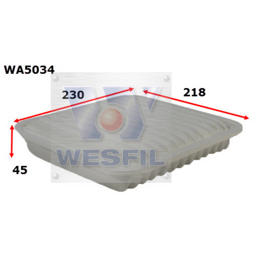 Wesfil Cooper Air Filter Wa5034 A1584