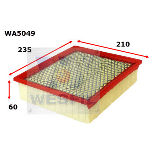Wesfil Cooper Air Filter Wa5049 A1612