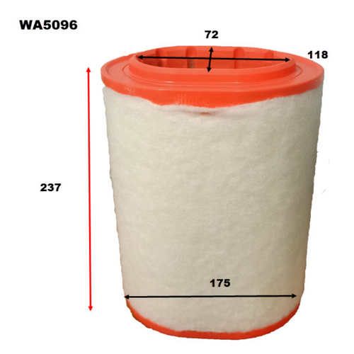 Wesfil Cooper Air Filter Wa5096 A1697