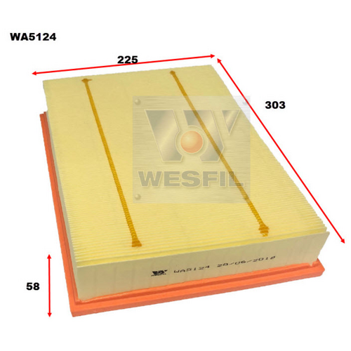 Wesfil Cooper Air Filter Wa5124 A1603