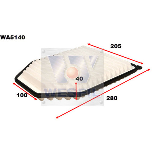 Wesfil Cooper Air Filter Wa5140 A1590