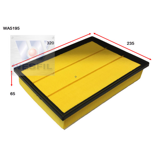Wesfil Cooper Air Filter Wa5195 A1812