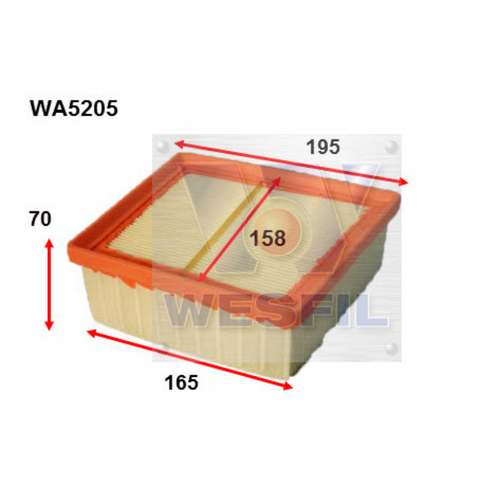 Wesfil Cooper Air Filter Wa5205 A1749
