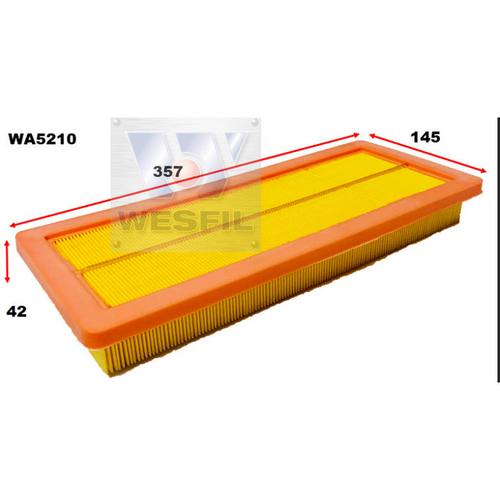 Wesfil Cooper Air Filter Wa5210 A1768/1809