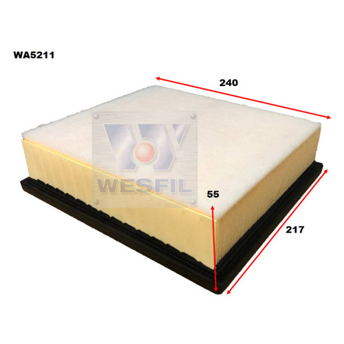 Wesfil Cooper Air Filter Wa5211 A1838/A1891