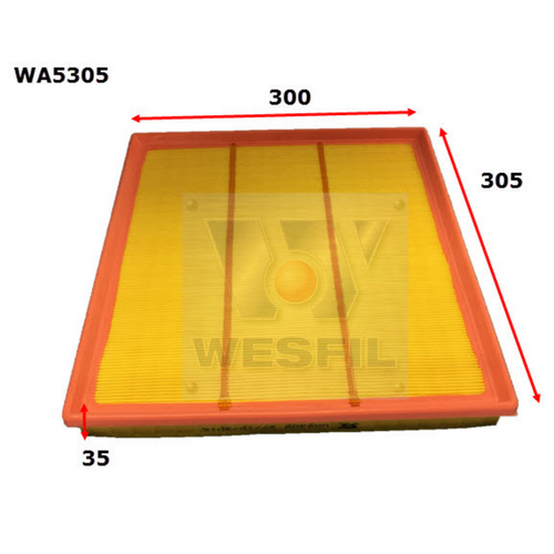Wesfil Cooper Air Filter Wa5305 A1884