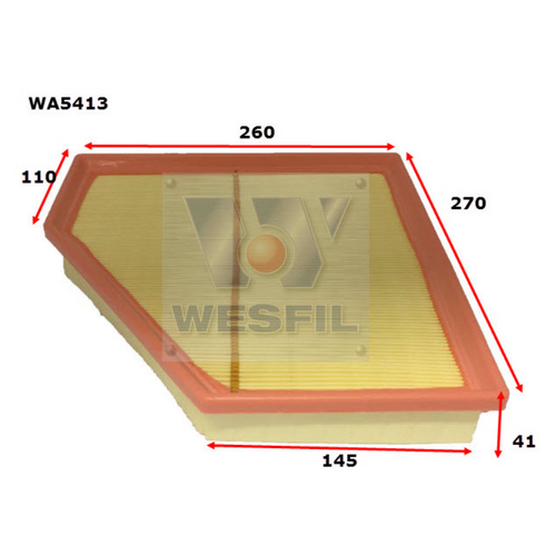Wesfil Cooper Air Filter Wa5413 A1938