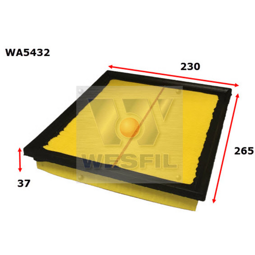 Wesfil Cooper Air Filter Wa5432 A1898