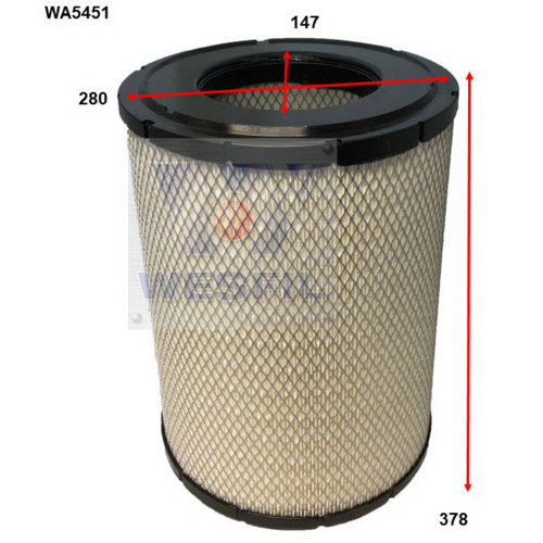 Wesfil Cooper Air Filter HDA6008 WA5451