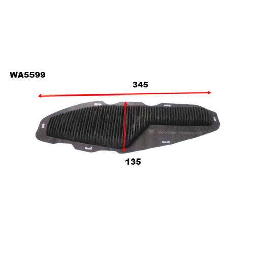 Wesfil Cooper Battery Air Filter RBA102 WA5599