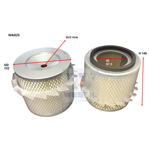 Wesfil Cooper Air Filter Wa825 A492/Hda5163