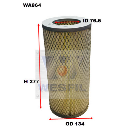 Wesfil Cooper Air Filter Wa864 A1215