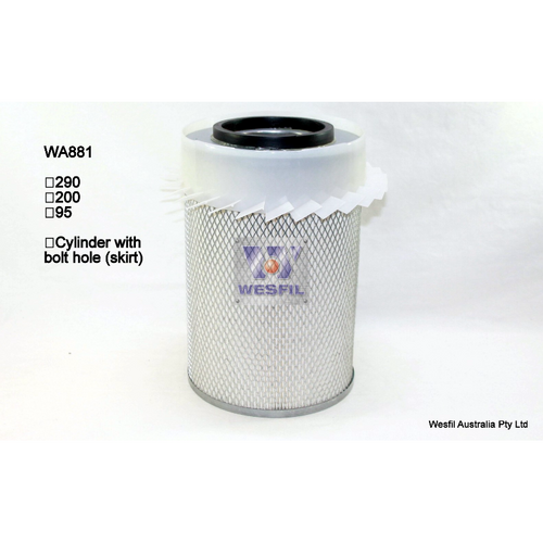 Wesfil Cooper Air Filter Wa881 Hda5553