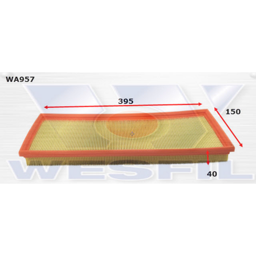 Wesfil Cooper Air Filter A1325 WA957