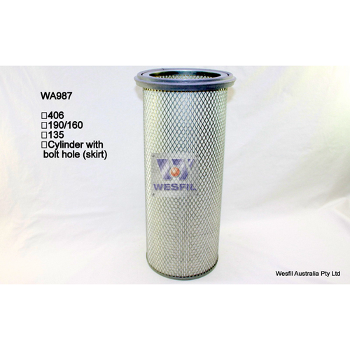 Wesfil Cooper Air Filter Wa987 Hda5322