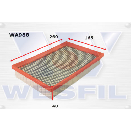 Wesfil Cooper Air Filter Wa988 A1384