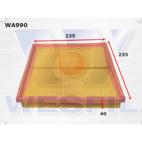 Wesfil Cooper Air Filter Wa990 A1480