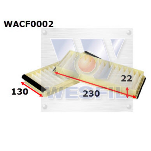 Wesfil Cooper Cabin Filter WACF0002 RCA193P