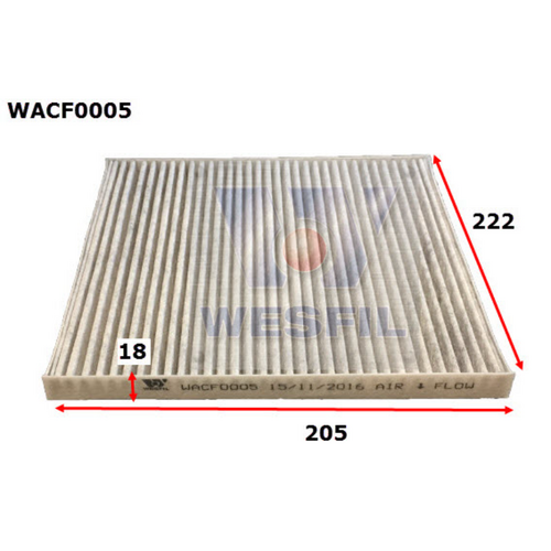 Wesfil Cooper Cabin Filter WACF0005