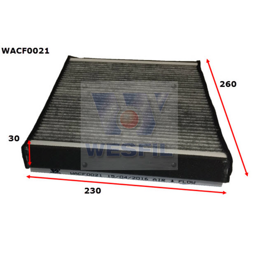 Wesfil Cooper Cabin Filter Wacf0021 Rca109P