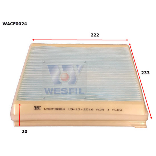 Wesfil Cooper Cabin Filter WACF0024