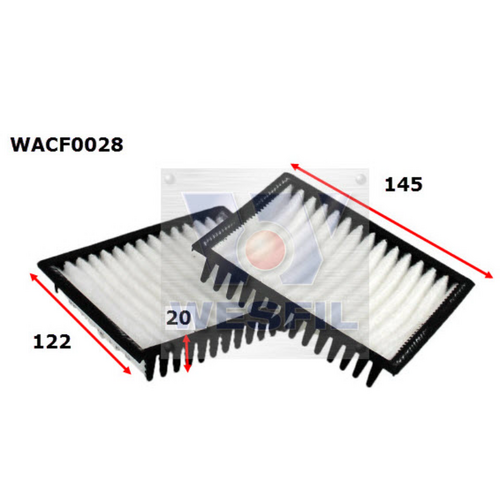 Wesfil Cooper Cabin Filter Wacf0028 Rca262P