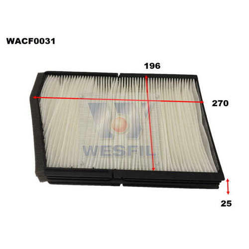Wesfil Cooper Cabin Filter Wacf0031 Rca123P